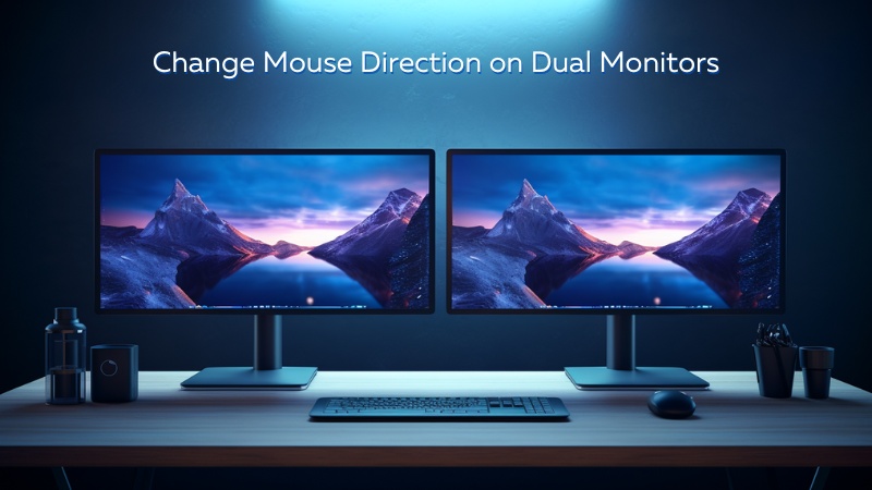 How to Change Mouse Direction on Dual Monitors